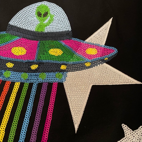 QOS Alien Spaceship Sweatshirt - Picture 4 of 4